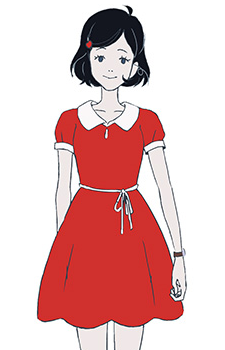 검은 머리 아가씨